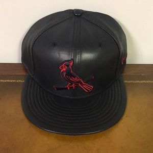 St. Louis Cardinals MLB Leather Hat